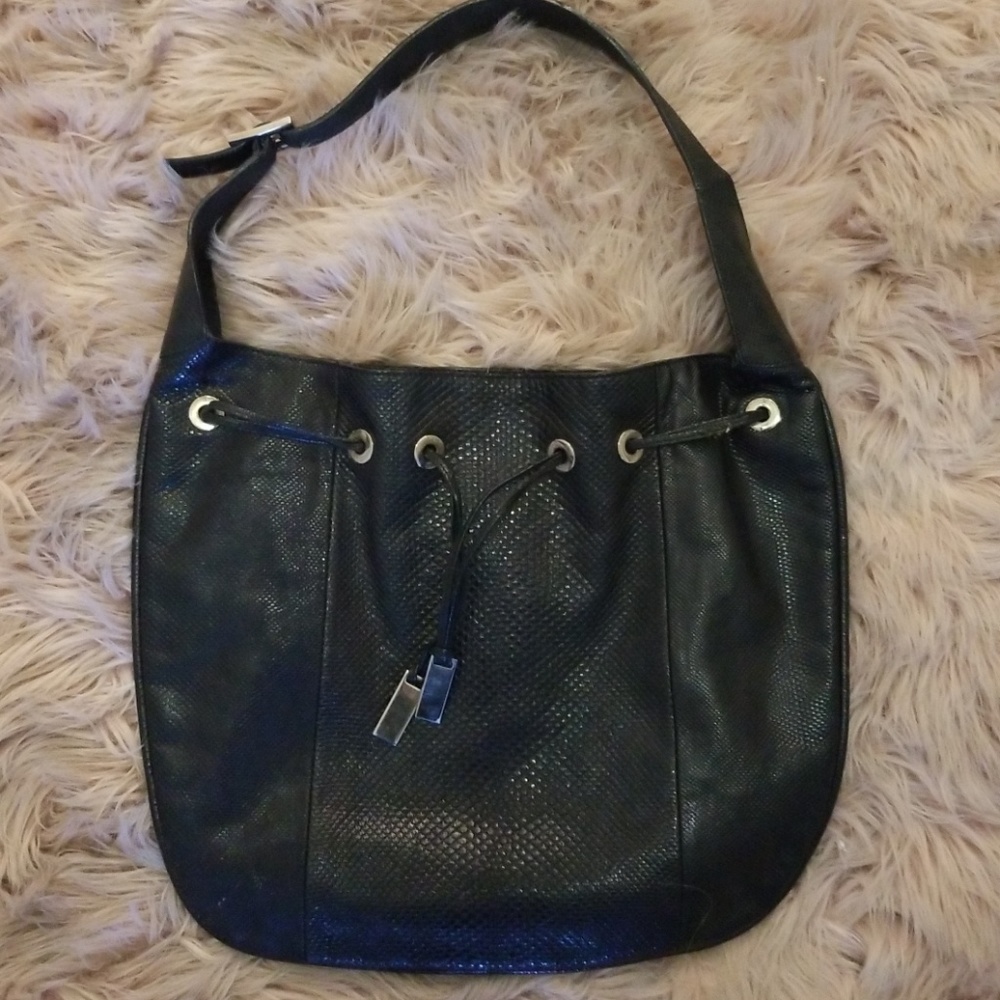 Gucci Snakeskin Hobo-style  Bag - Black